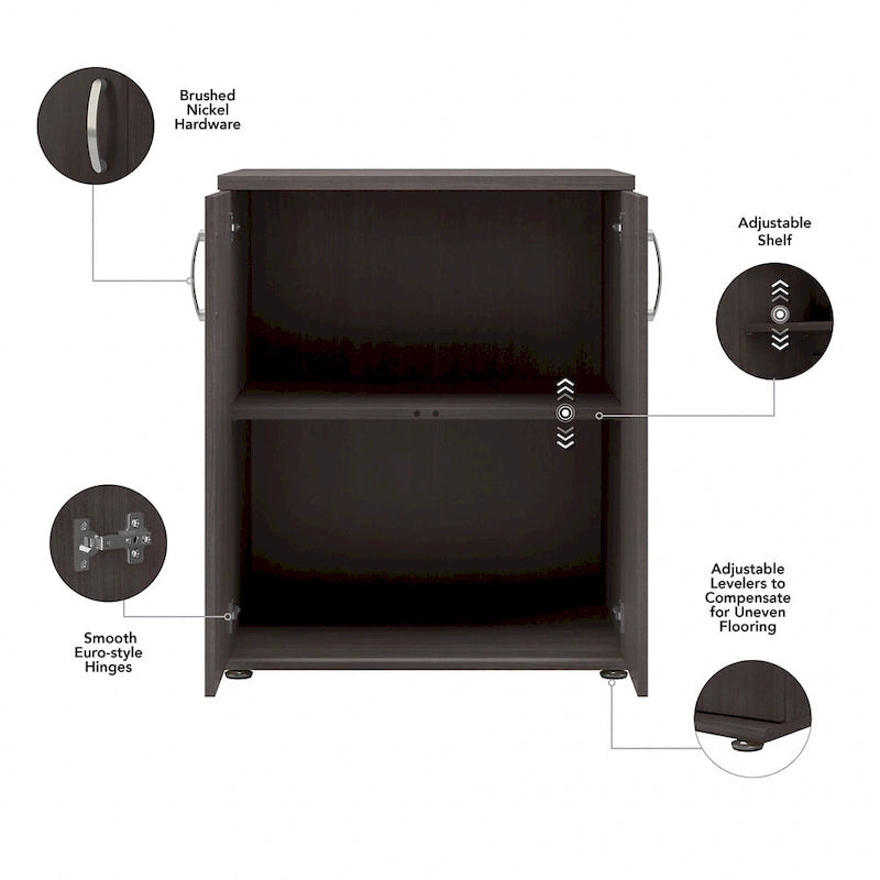 Universal Floor Storage Cabinet with Doors by Bush Business Furniture