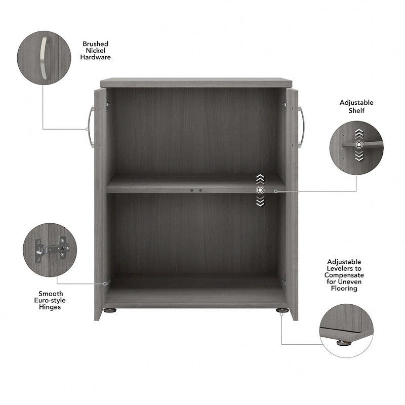 Universal Floor Storage Cabinet with Doors by Bush Business Furniture