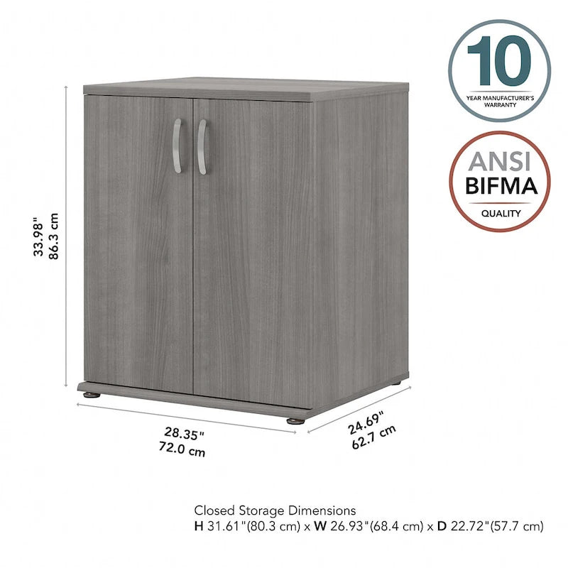 Universal Floor Storage Cabinet with Doors by Bush Business Furniture