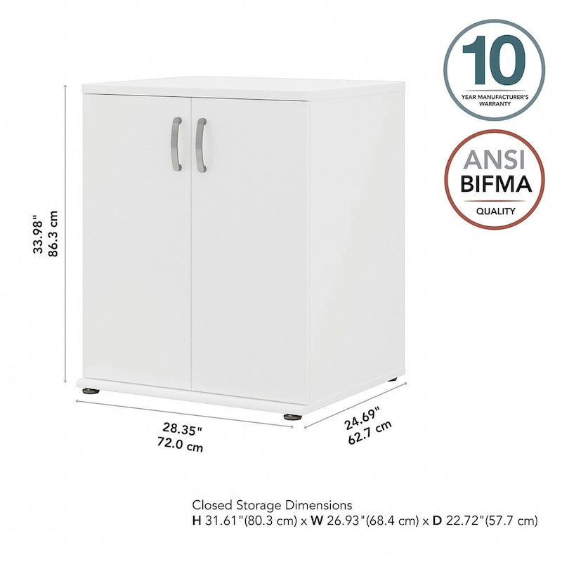 Universal Floor Storage Cabinet with Doors by Bush Business Furniture