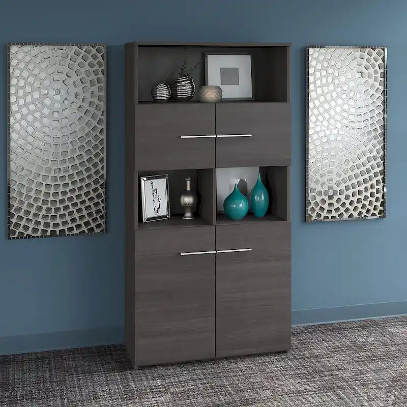 Office 500 5-shelf 4-door Bookcase by Bush Business Furniture