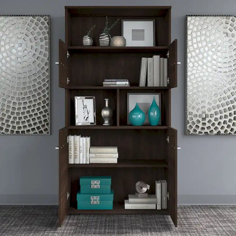 Office 500 5-shelf 4-door Bookcase by Bush Business Furniture