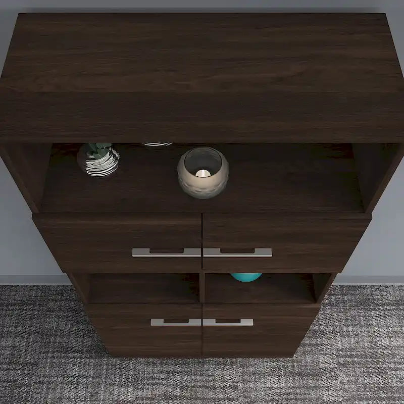 Office 500 5-shelf 4-door Bookcase by Bush Business Furniture