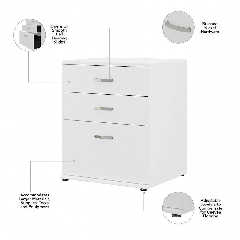 Universal Storage Cabinet with Drawers by Bush Business Furniture