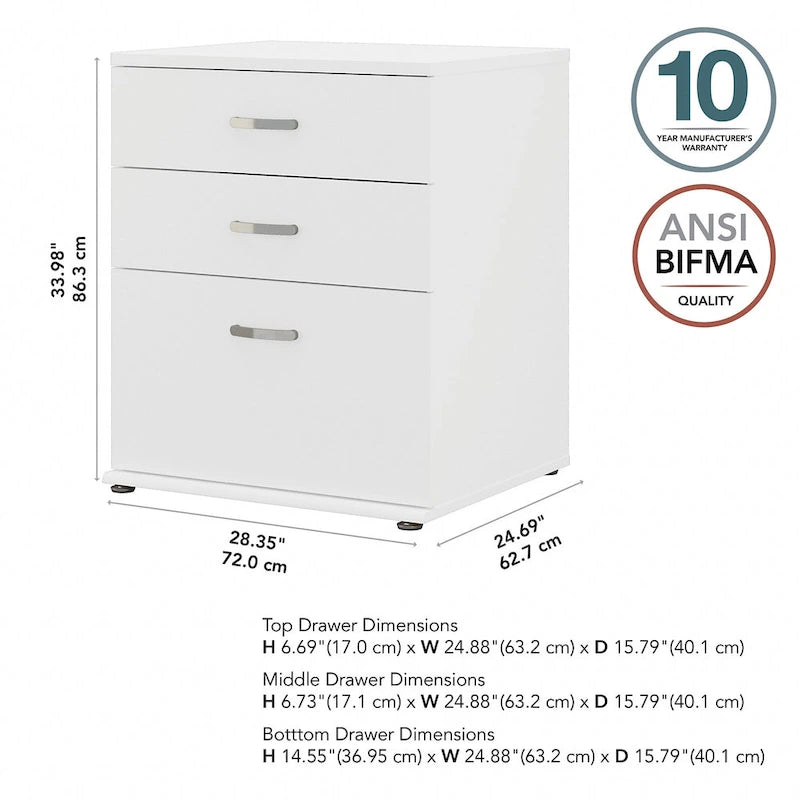 Universal Storage Cabinet with Drawers by Bush Business Furniture