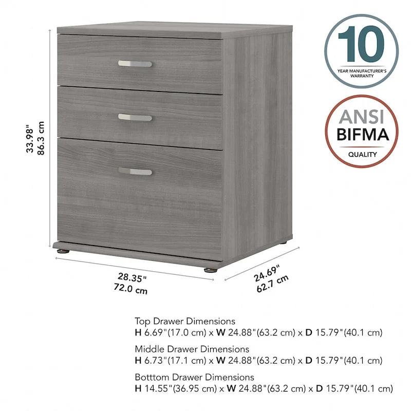 Universal Storage Cabinet with Drawers by Bush Business Furniture