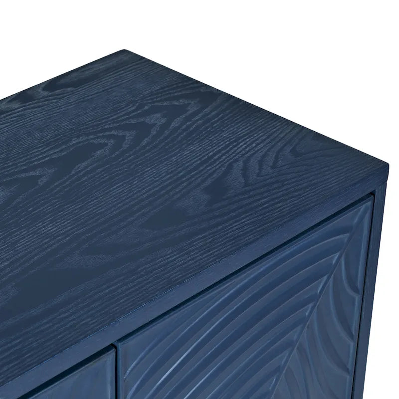 Multi-Functional Storage Cabinet,Four-Door Sideboard with unique texture,Adjustable Shelves
