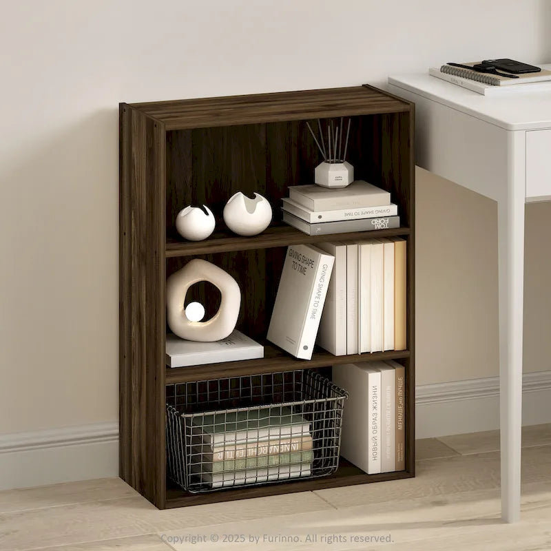 Furinno Simple Open Shelf, Bookcases, 3-Tier