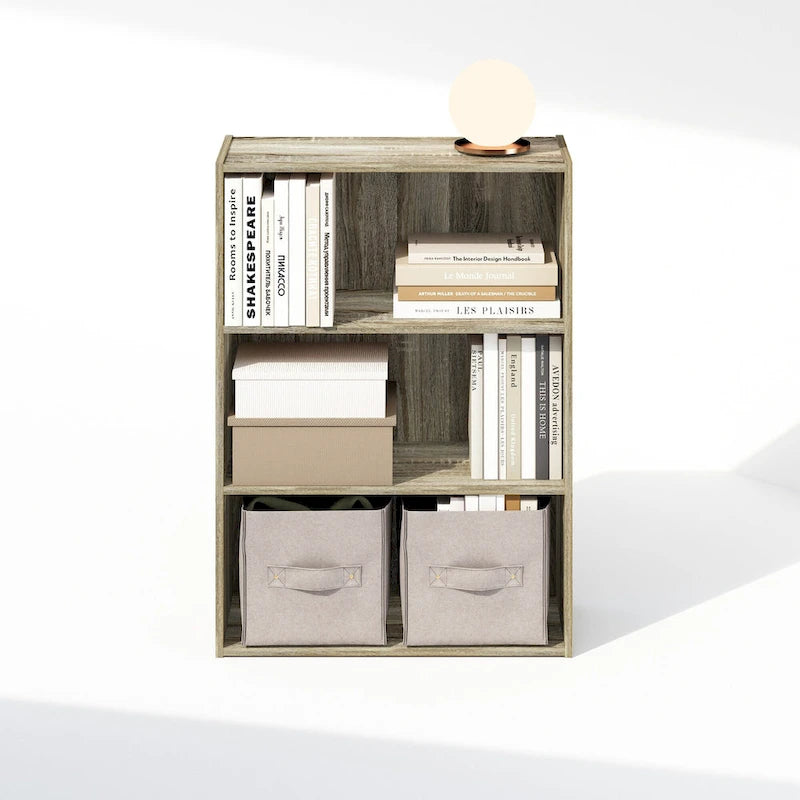 Furinno Simple Open Shelf, Bookcases, 3-Tier