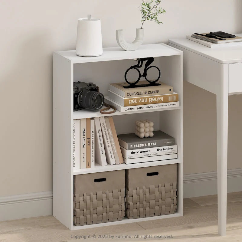 Furinno Simple Open Shelf, Bookcases, 3-Tier