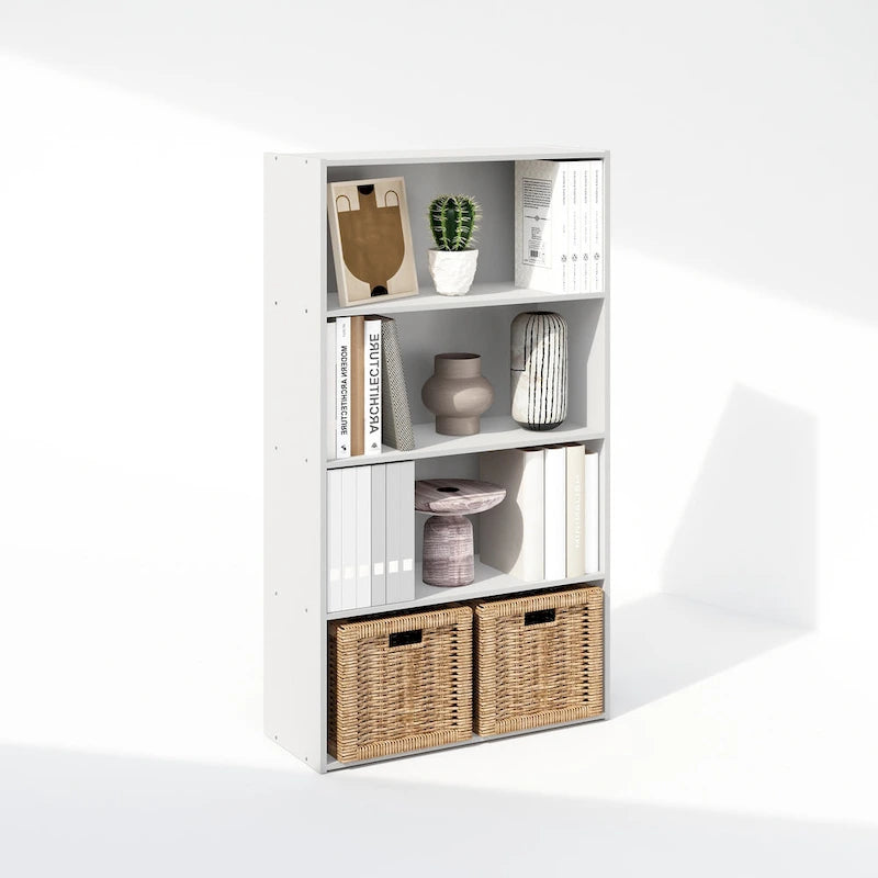 Furinno Simple Open Shelf, Bookcases, 4-Tier