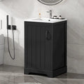 20 Bathroom Vanities Cabinet With Ceramic Sink Combo Set, Modern Bathroom Sink Cabinet With Soft Closing Door