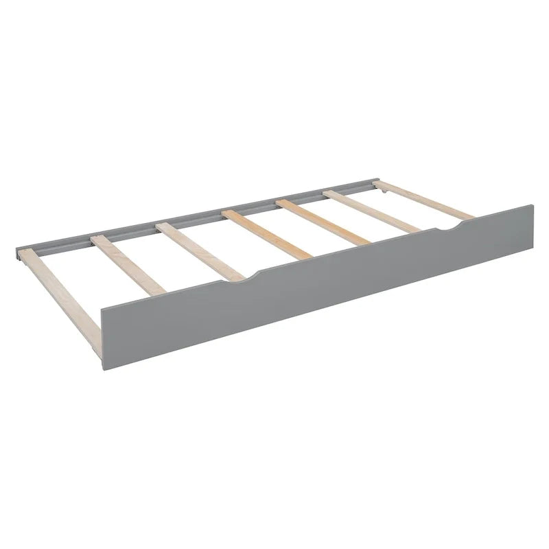 Wooden Daybed with Trundle and Storage Cabinet - Twin/Full Size