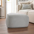 Triangular Chenille Fabric Pouf Ottoman