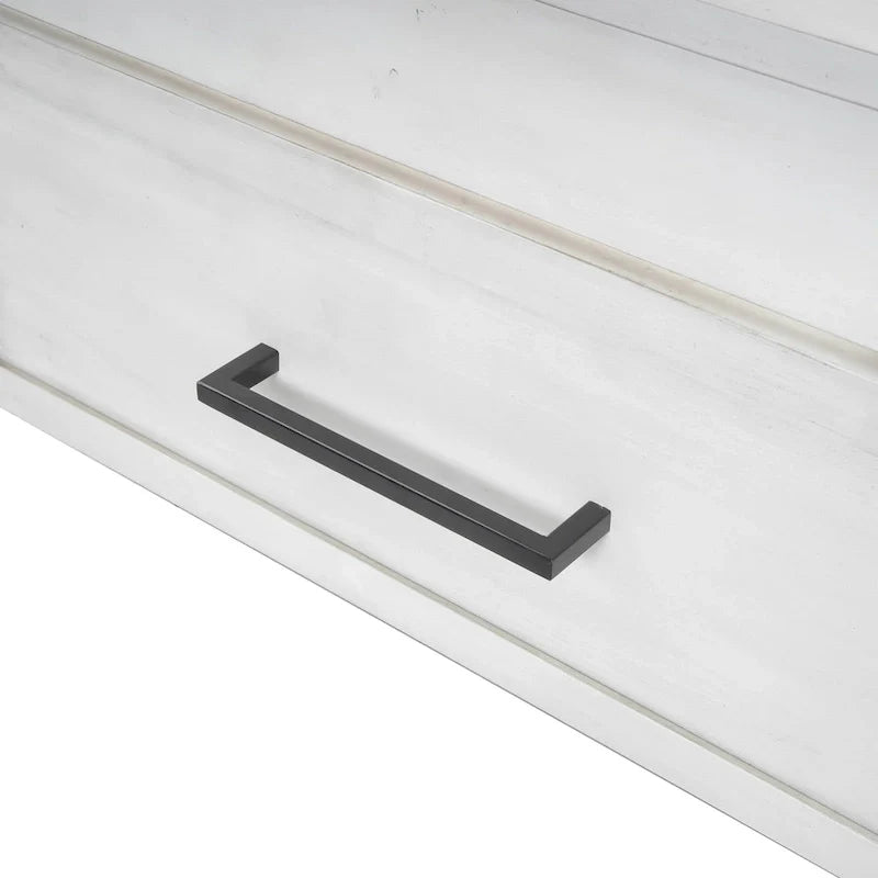 Full Size Platform Bed with Linen Headboard and 2 Drawers
