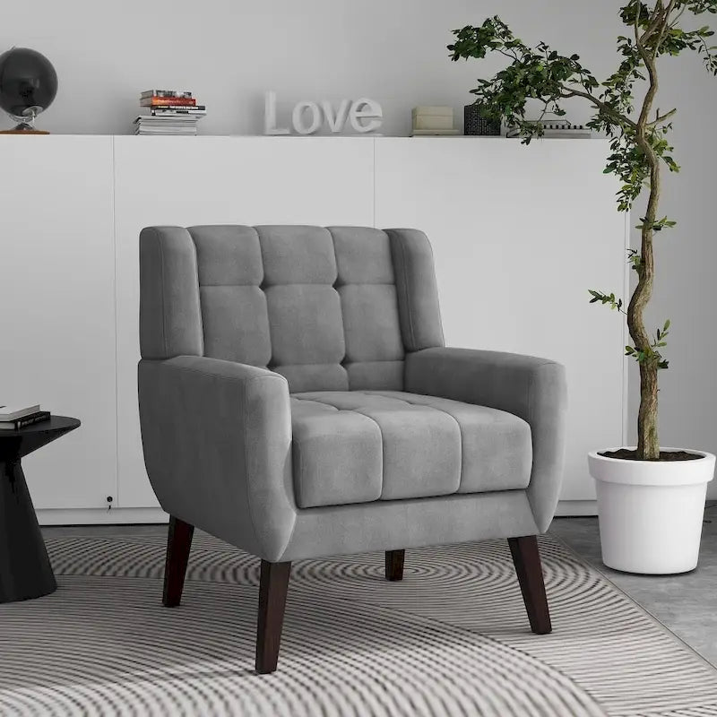 Tufted Arm Chair Upholstered Lounge Chair
