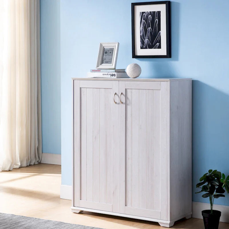 5-Shelf Shoe Cabinet with Double Doors
