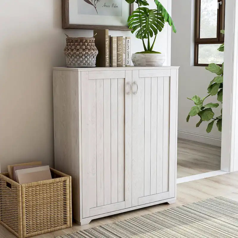 5-Shelf Shoe Cabinet with Double Doors