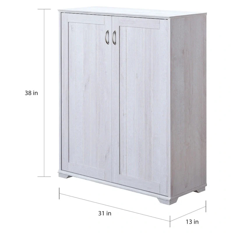 5-Shelf Shoe Cabinet with Double Doors
