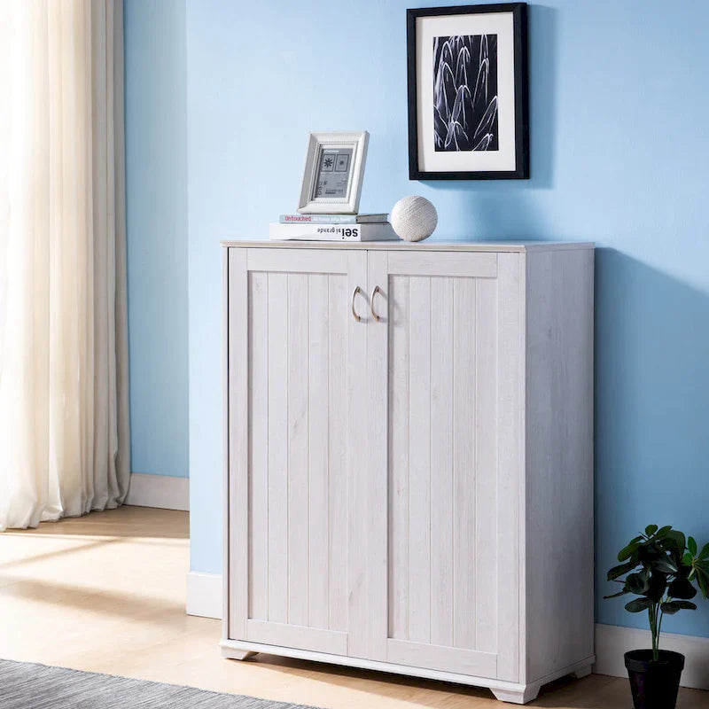 5-Shelf Shoe Cabinet with Double Doors