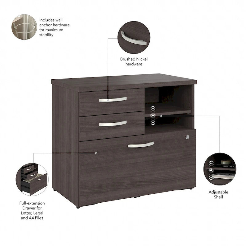 Studio A Storage Cabinet with Drawers by Bush Business Furniture