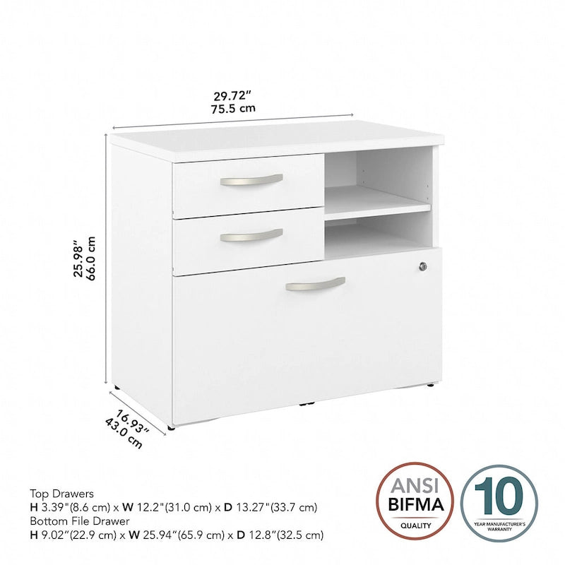 Studio A Storage Cabinet with Drawers by Bush Business Furniture