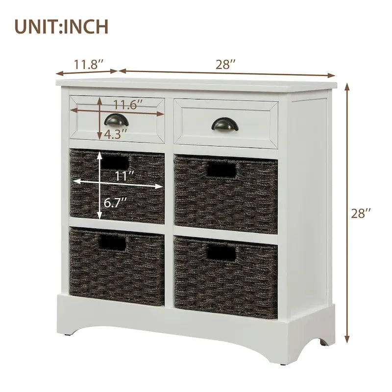 TREXM Rustic Storage Cabinet