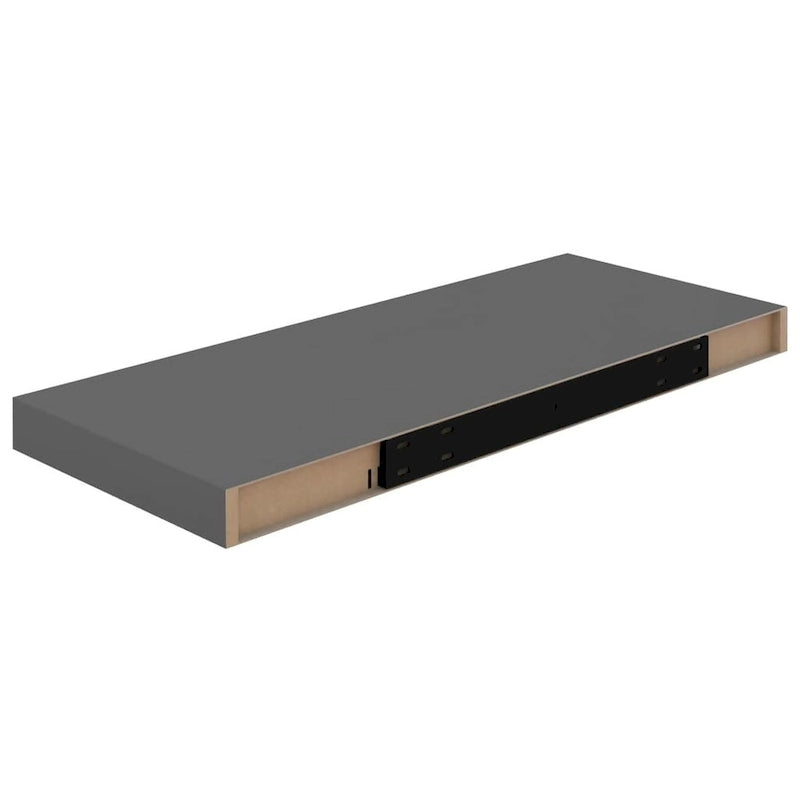 Floating Wall Shelves 2 pcs 23.6x9.3x1.5 MDF - 23.6 x 9.3 x 1.5 (L x W x H)