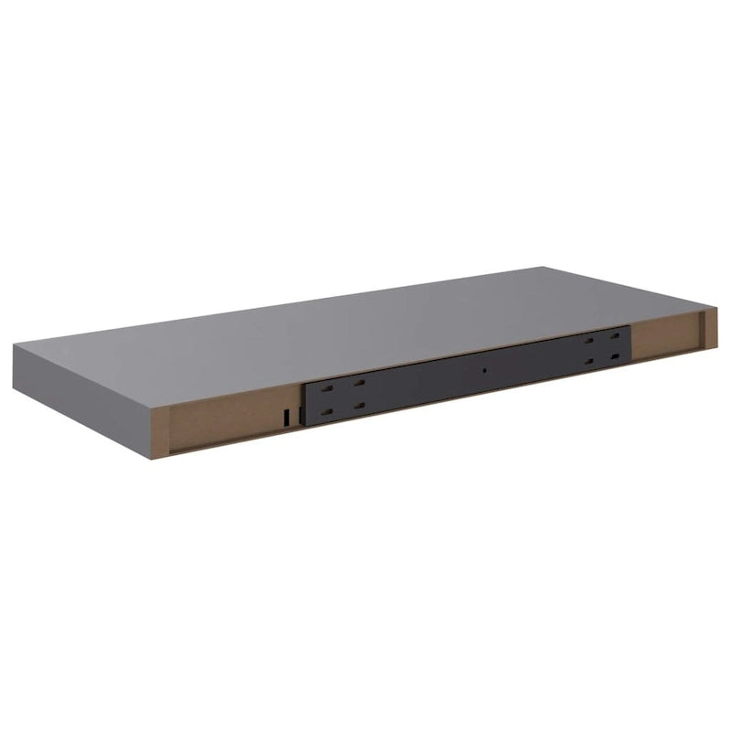 Floating Wall Shelves 2 pcs 23.6x9.3x1.5 MDF - 23.6 x 9.3 x 1.5 (L x W x H)
