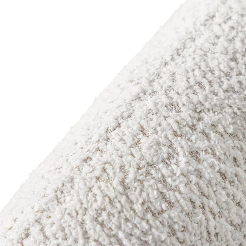 Modern Curved Arms Boucle Sofa with Kidney Style Seat