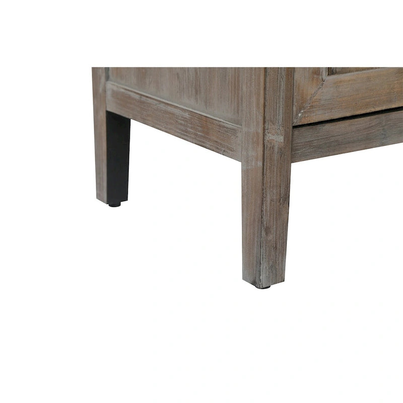 4 Door Wooden Sideboard Cabinet - N/A