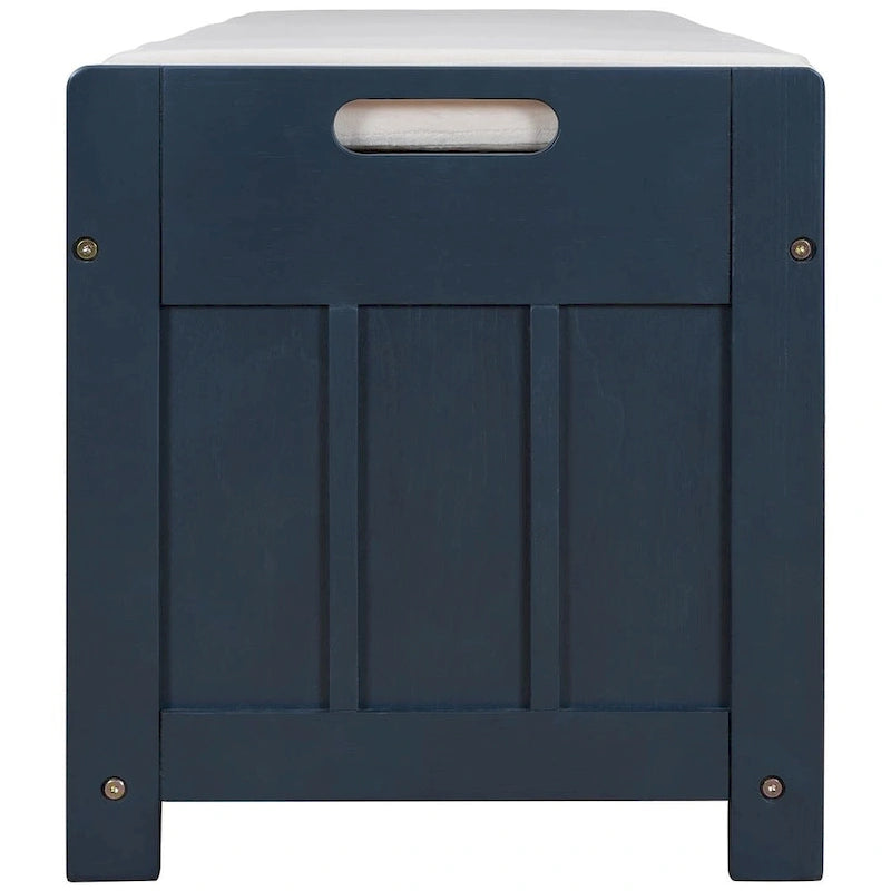 3-drawer Wooden Storage Bench with Cushion