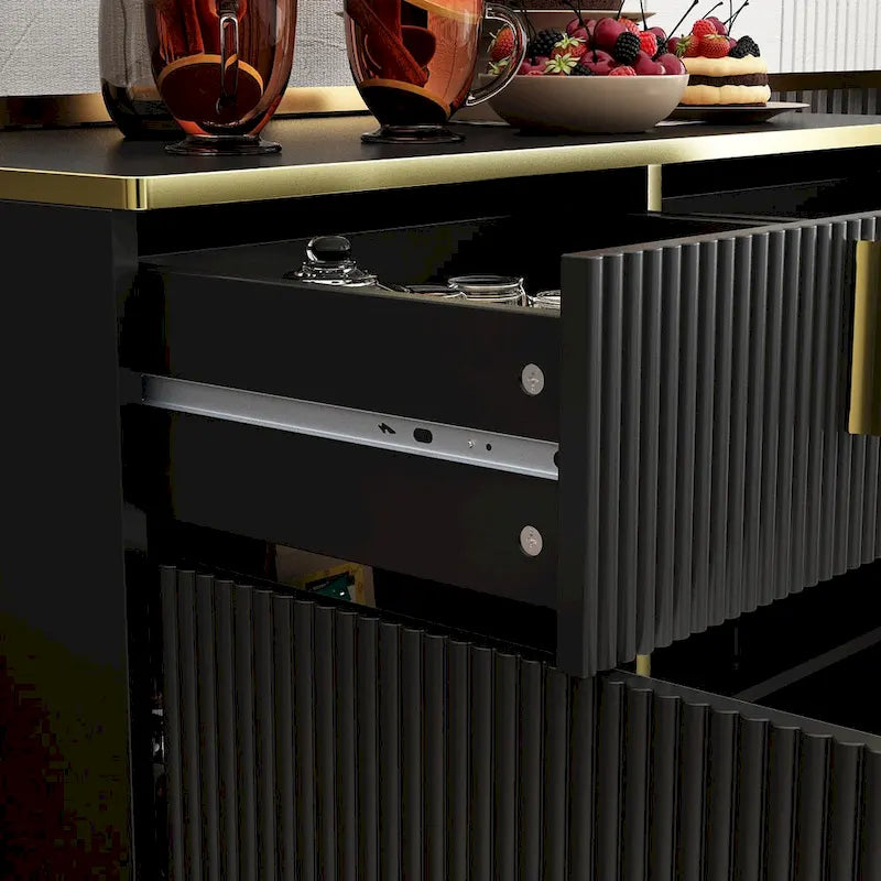 Timechee Kitchen Sideboard End Table Entry Accent Storage Cabinet