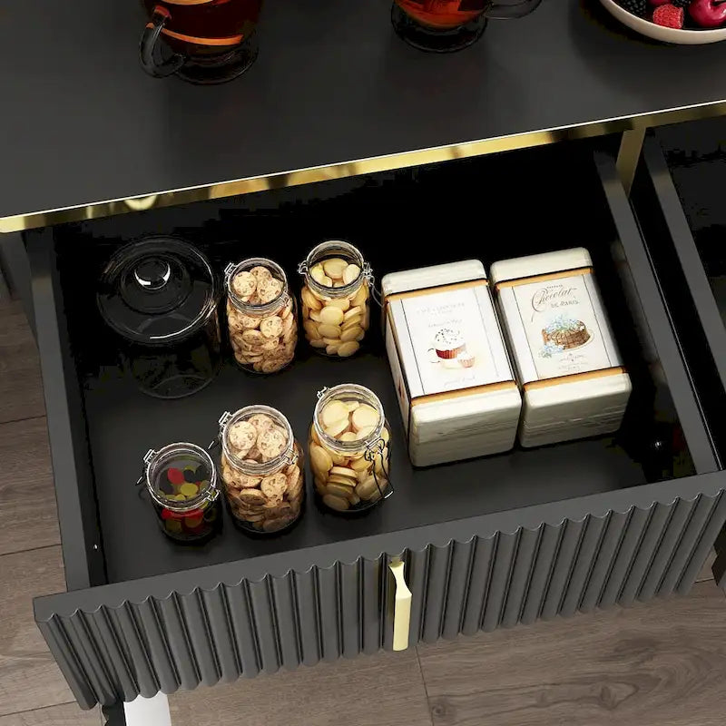 Timechee Kitchen Sideboard End Table Entry Accent Storage Cabinet