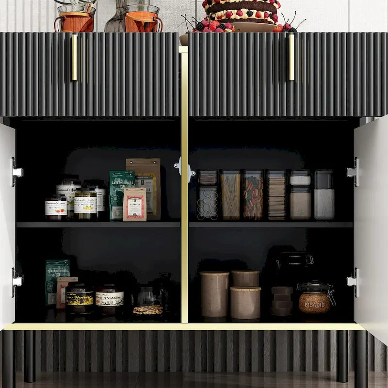 Timechee Kitchen Sideboard End Table Entry Accent Storage Cabinet