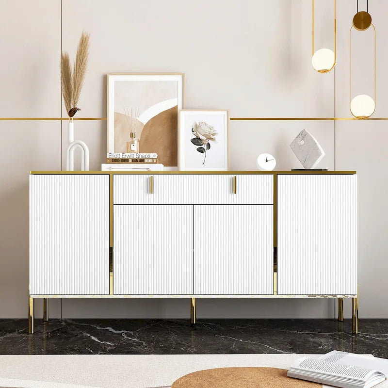 Timechee Kitchen Sideboard End Table Entry Accent Storage Cabinet