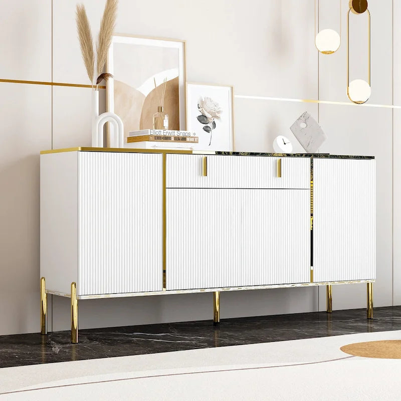 Timechee Kitchen Sideboard End Table Entry Accent Storage Cabinet