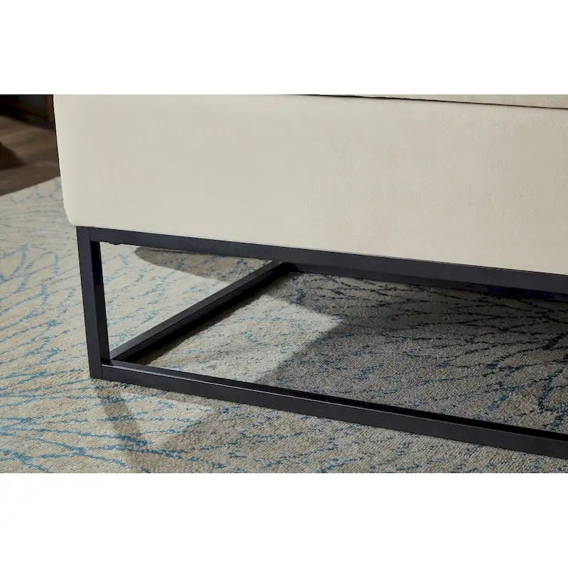 58.6 Bed Bench Metal Base with Storage