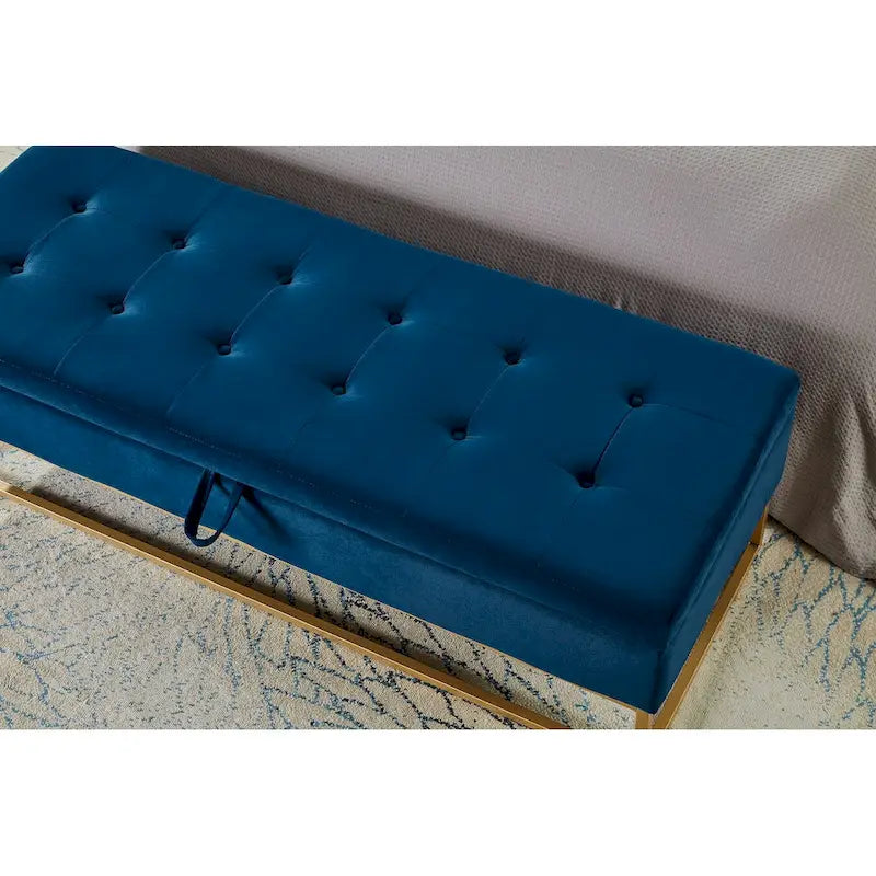 58.6 Bed Bench Metal Base with Storage