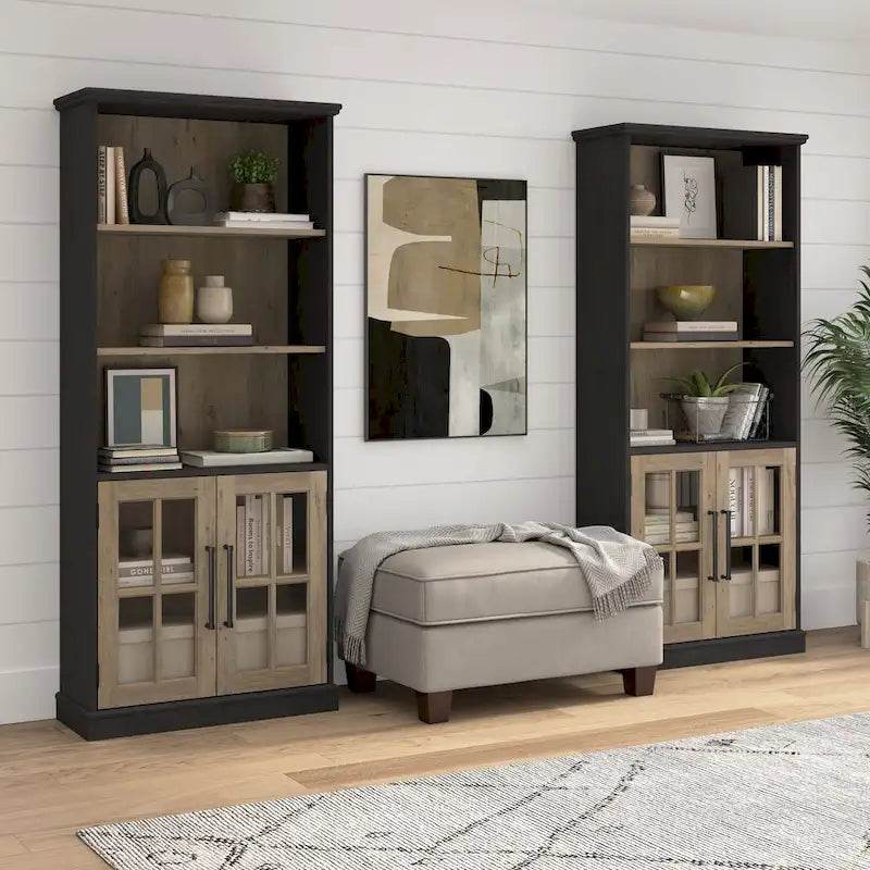 Westbrook 32W Storage Cabinet with Glass Doors by Bush Furniture