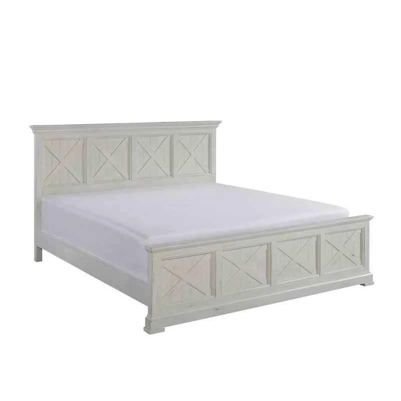 Off-White King Bed Frame