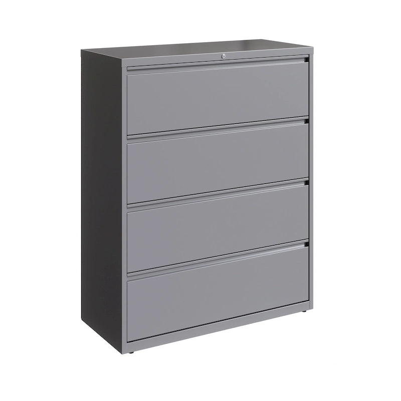 8000 Series 42 Wide 4-Drawer Lateral File Cabinet, Light Gray