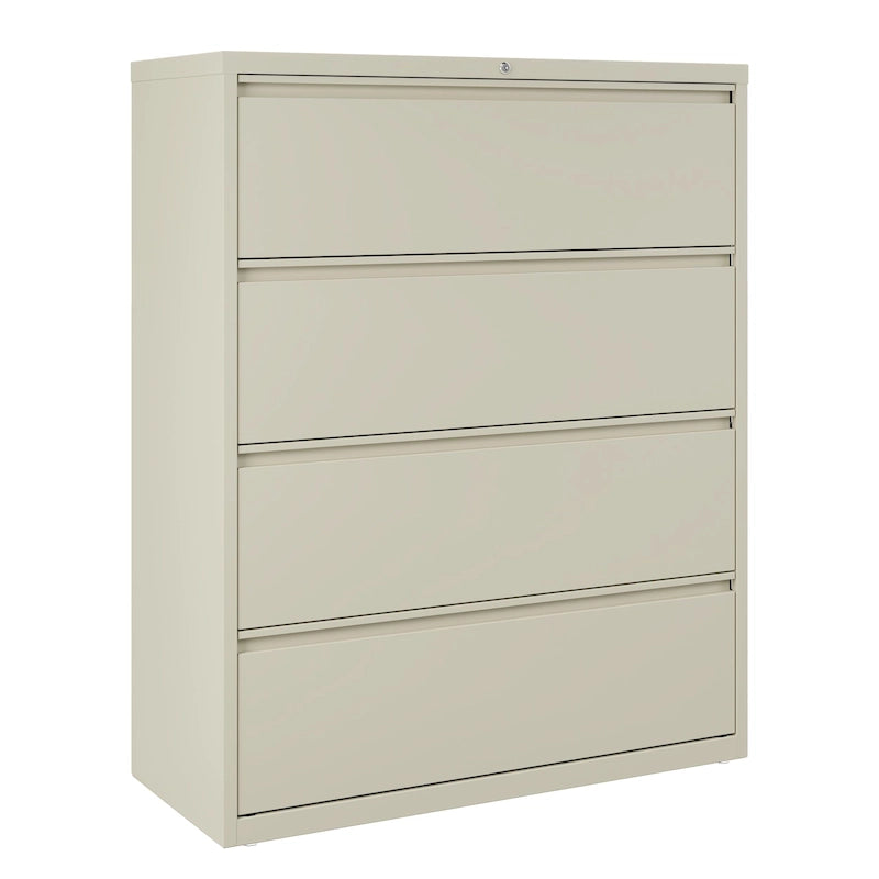 8000 Series 42 Wide 4-Drawer Lateral File Cabinet, Light Gray