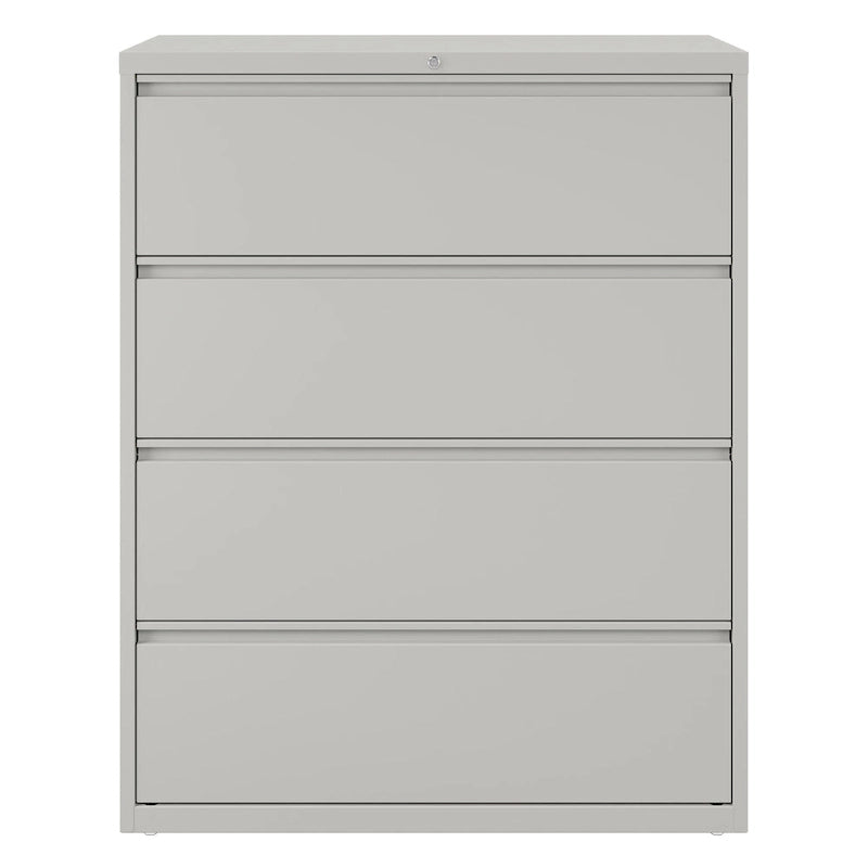 8000 Series 42 Wide 4-Drawer Lateral File Cabinet, Light Gray
