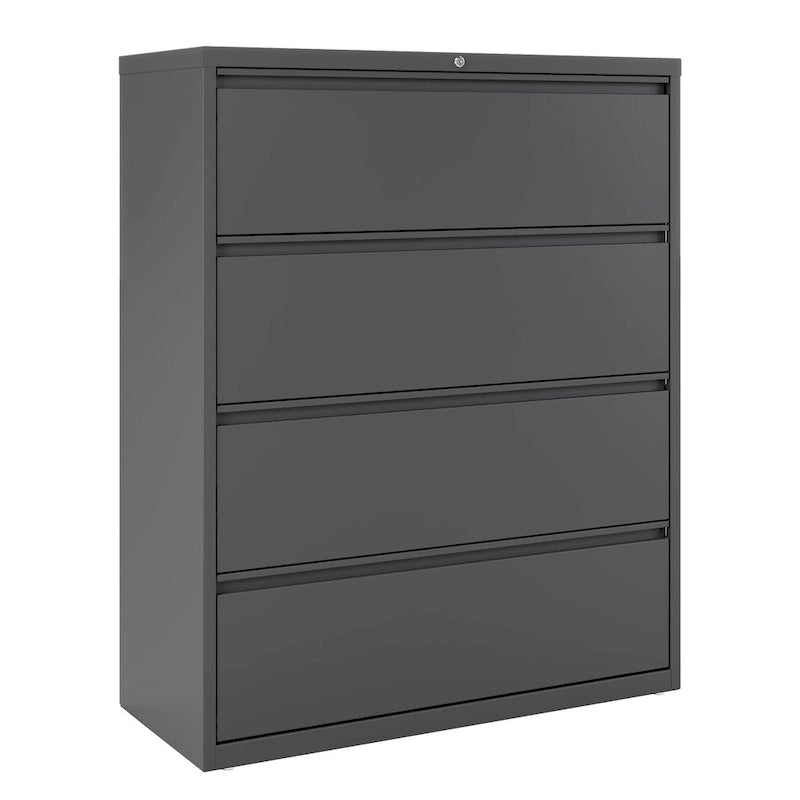 8000 Series 42 Wide 4-Drawer Lateral File Cabinet, Light Gray