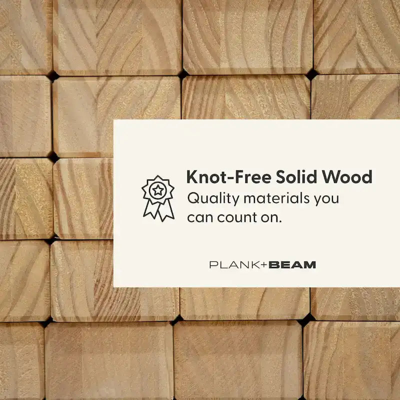 Full Size Pine Wood Bed with Panel Headboard and Storage Drawers