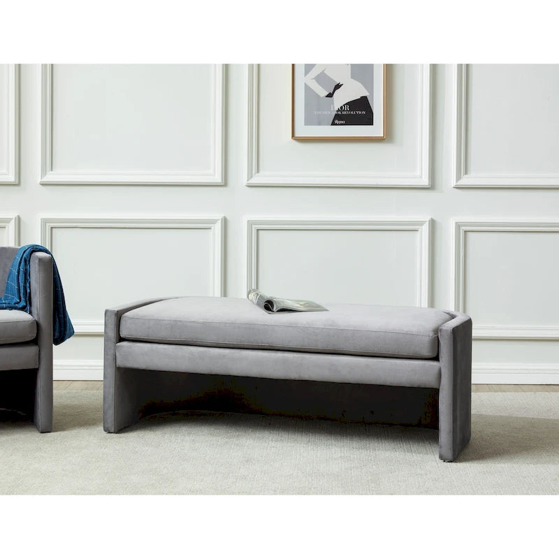SAFAVIEH Couture Borghildur Curved Bench - 55Wx22Dx20H