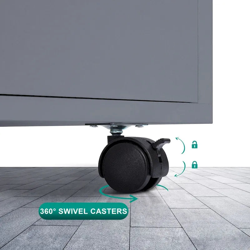 7- Drawer Office File Wooden Cabinet, for Home Office, Mobile File Cabinet, Mobile Storage Cabinet, Filing Storage Drawer