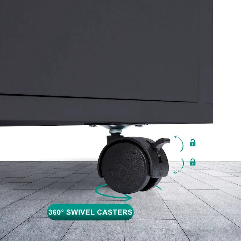 7- Drawer Office File Wooden Cabinet, for Home Office, Mobile File Cabinet, Mobile Storage Cabinet, Filing Storage Drawer