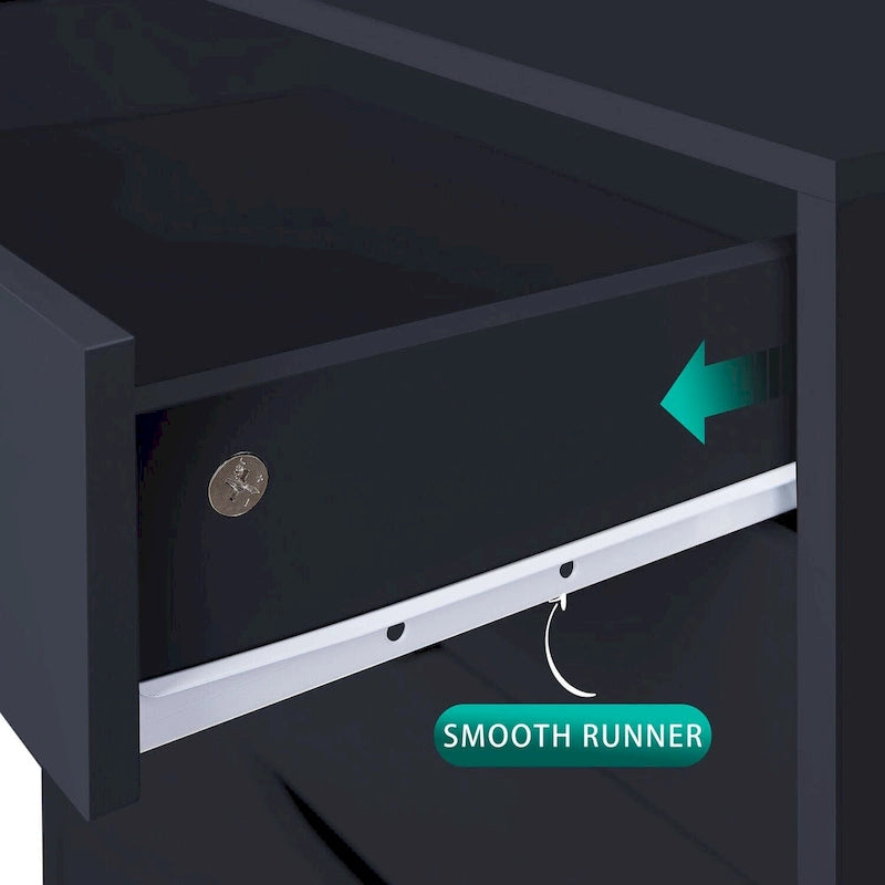 7- Drawer Office File Wooden Cabinet, for Home Office, Mobile File Cabinet, Mobile Storage Cabinet, Filing Storage Drawer